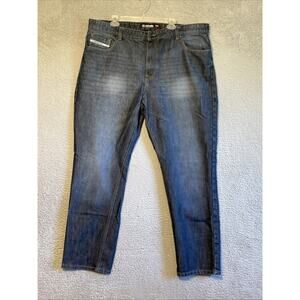 Vintage Y2K Ecko Unltd Baggy Jeans Mens 42 Blue Wide Leg Embroidered Skater